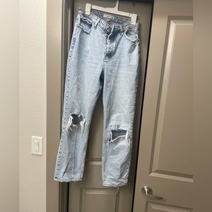 Abercrombie & Fitch Curve Love the Dad high rise jeans, size 29